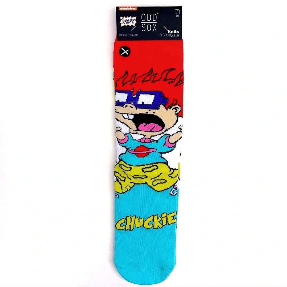 Odd Sox Rugrats Crew Socks Mens Womens Tommy Chuckie Reptar Nickelodeon 90s Gift
